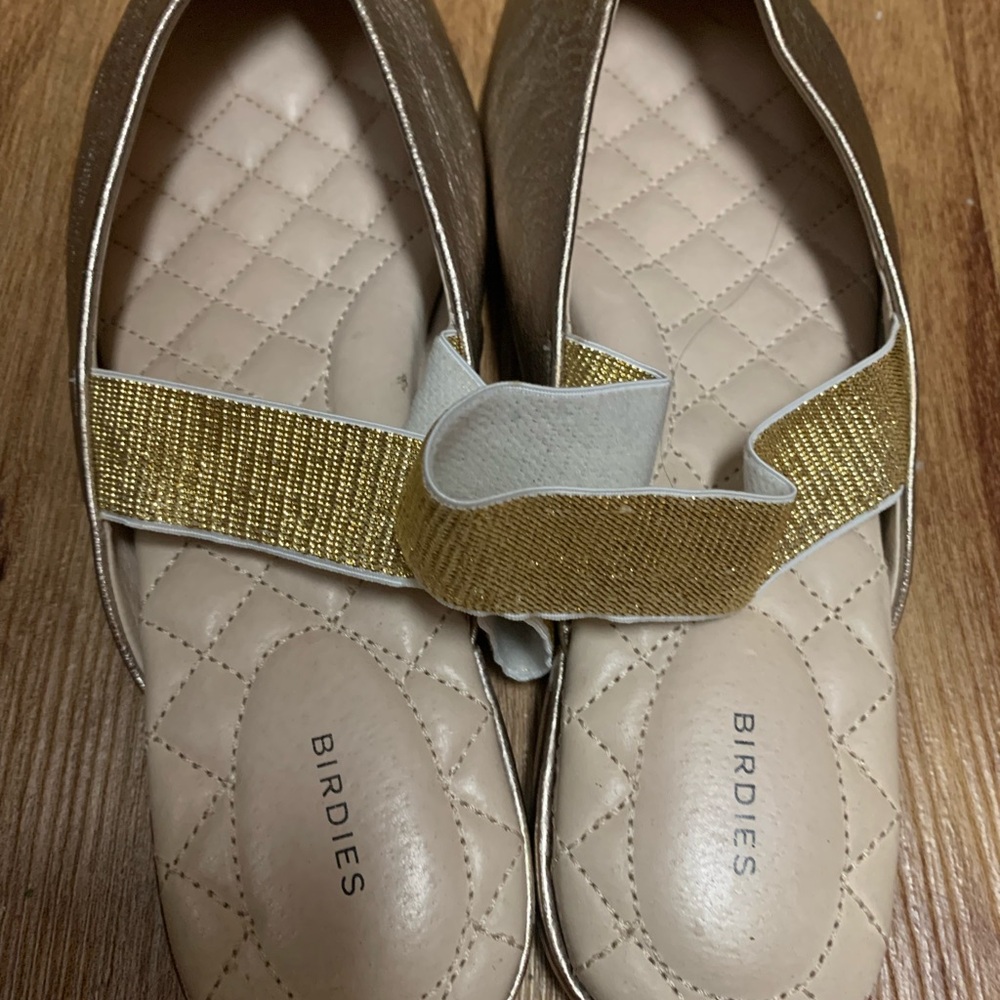 Birdies Gold Metallic Flats - Picture 4 of 8